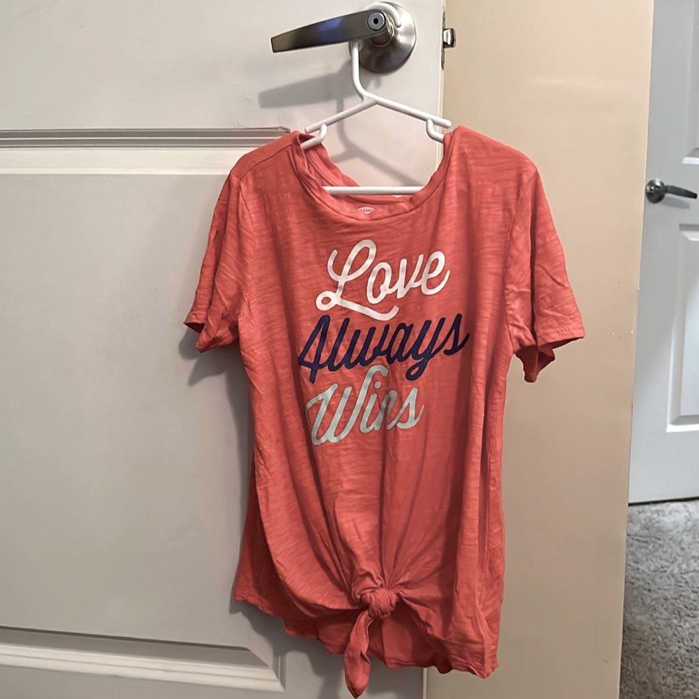 Old Navy Girls Love Always Wins Tee
